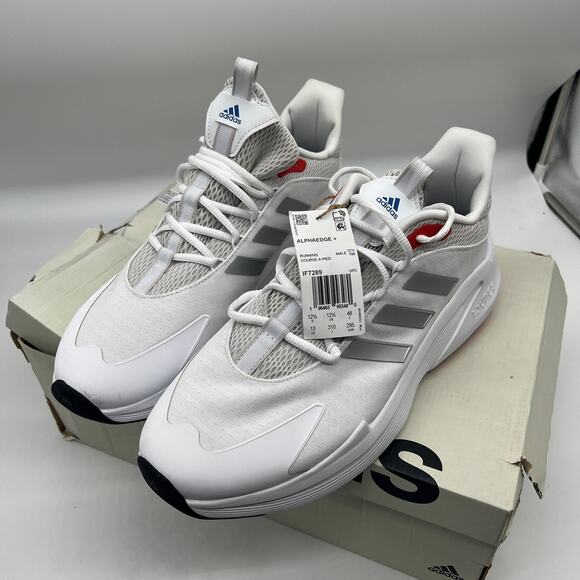 adidas White and Gray Athletic Shoes - Picture 1 of 16